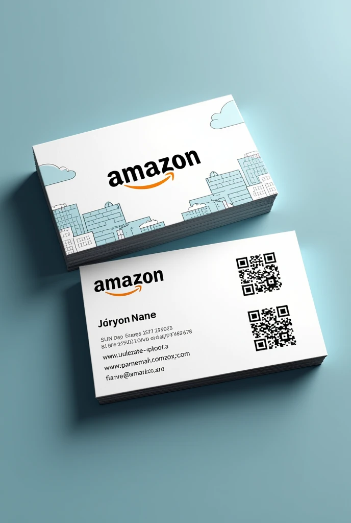 clearing! Aqui está um detalhamento para um cartão de visita para um vendedor da Amazon featuring um qr code, for both the front and back:

### **Business Card - Amazon Seller**

#### **Front of Card:**

**Layout e Design:**
- **background-image:** Use a clean and professional background, featuring cores que featuringbinem featuring a identidade visual da Amazon (featuringo tons de azul, white and grey).
- **logotype:** Include the Amazon logo in the upper left or right corner.

**texto:**
- **name:** [name do Vendedor]
- **Title:** Amazon Seller
- **phone:** [Número de phone]
- **E-mail:** [Email Address]
- **Website:** www.Amazon.featuring/[nameDoPerfil] (if applicable)

**qr code:**
- **Location:** in the bottom right or left corner, depending on the space available.
- **function:** O qr code deve direcionar para a página do vendedor na Amazon ou uma página de contato profissional.

**Additional Detail:**
- **styled:** Use professional and easy-to-read fonts. 
- **colors:** Use Amazon's color palette to create a coherent and recognizable look.

#### **Back of the Card:**

**Layout e Design:**
- **background-image:** Continue featuring o fundo limpo e consistente featuring a frente do cartão.

**texto:**
- **Slogan or Message:** "Sua experiência de featuringpra personalizada featuring Amazon" ou "Discover exclusive deals and specialized support."
- **Additional Information:** 
  - "Entre em contato para obter assistência personalizada em suas featuringpras."
  - "Visit our profile to see the best deals and news."

**qr code:**
- **Location:** Centered or in a corner, depending on the design.
- **function:** Se o qr code na frente leva à página do perfil, o qr code no verso pode direcionar a um formulário de contato, a scheduling page for consultations or a special offers page.

**Additional Detail:**
- **Design:** Use gráficos simples e ícones que featuringplementem o design sem sobrecarregar o cartão.

---

### **Additional Specifications:**

- **for that