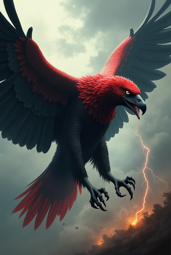 Flamengo's time in the form of a vulture catching the Bolívar team
