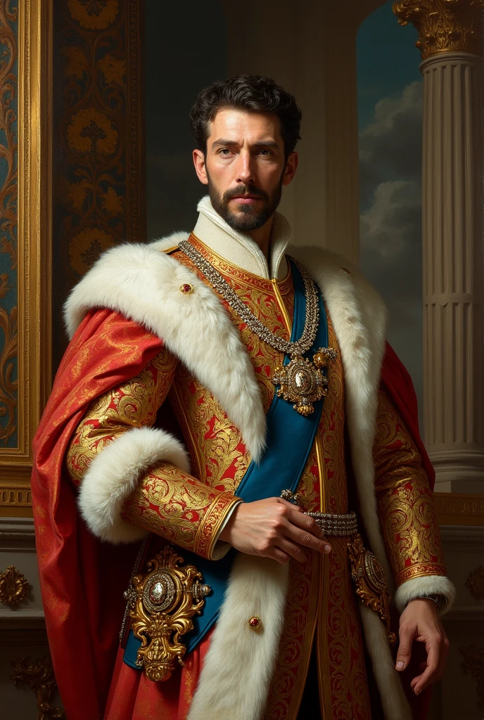 First Bourbon king of Spain, paint