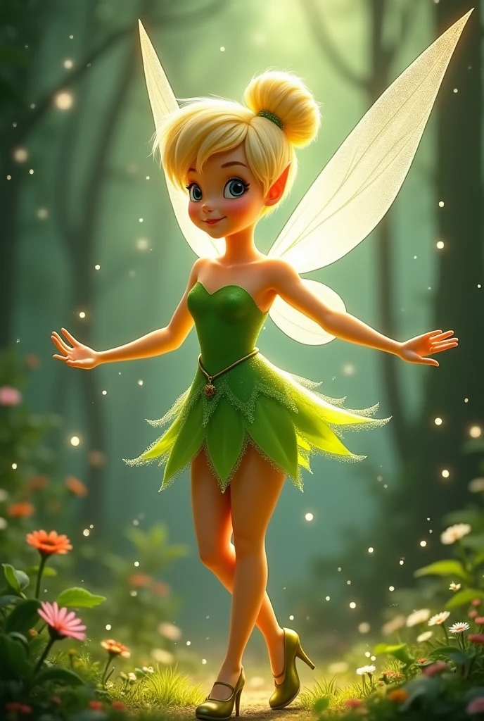 Tinkerbell in a mini skirt