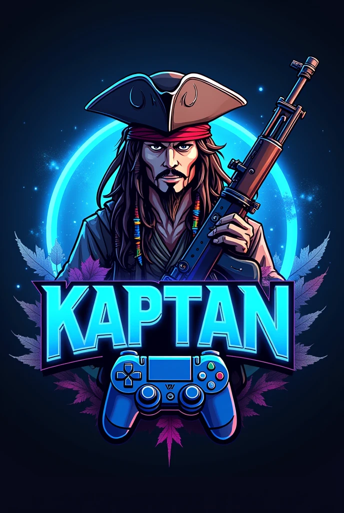 PROMPT
This is a gaming logo that features the name "KAPTAAN" in a futuristic font and a neon bluecolor. and jack sparrow Anime avtar, The logo also has a stylized controller icon and a m416 in the background. The logo is designed to be attractive and eye-catching, and to appeal to gaming enthusiasts and YouTube viewers. I hope you like it.
EDITING