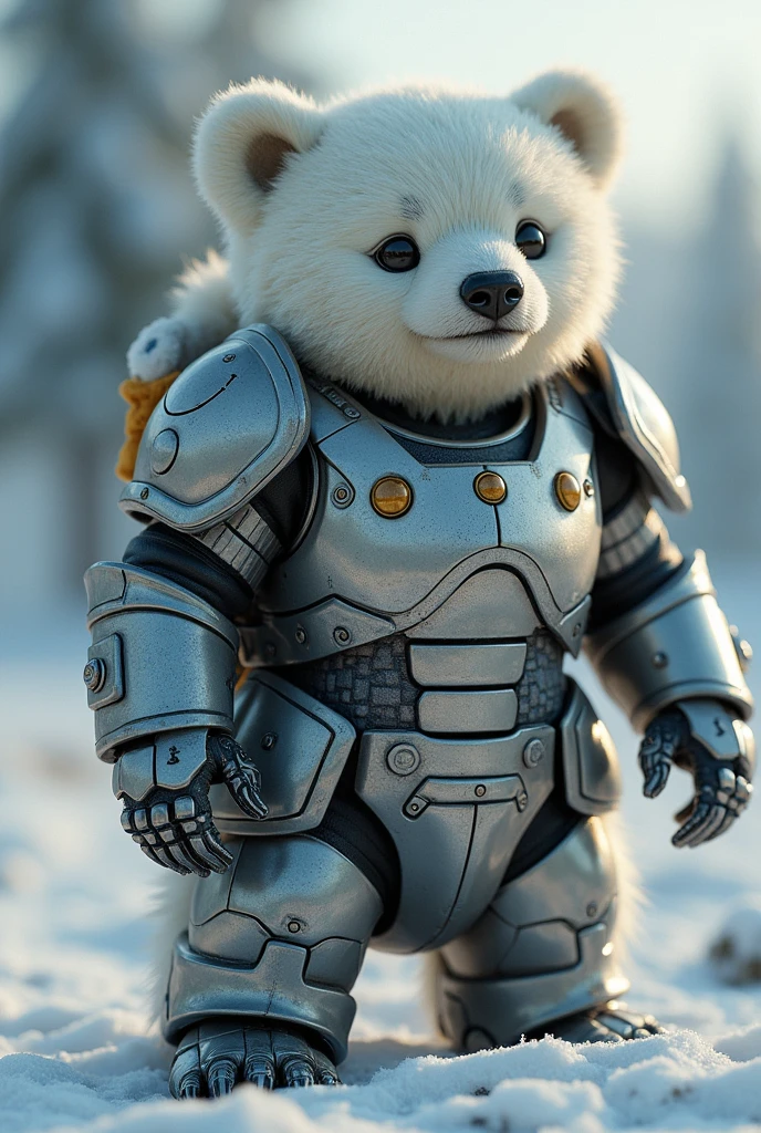 (artwork:1.2), (best quality:1.2), 8K, HDR, ultra detailed, ((photorealistic)), professional light, cinematic lighting, depth of field, A 2 YEAR OLD BABY, mech4rmor, wearing mechanical paladin armor, MOUNTING ON TOP OF A BIG AND ANGRY POLAR BEAR IN CHROME ARMOR, Super Detail, high details, high quality, best quality, high resolution, high definition, 4K, 8K, 16k, sharp