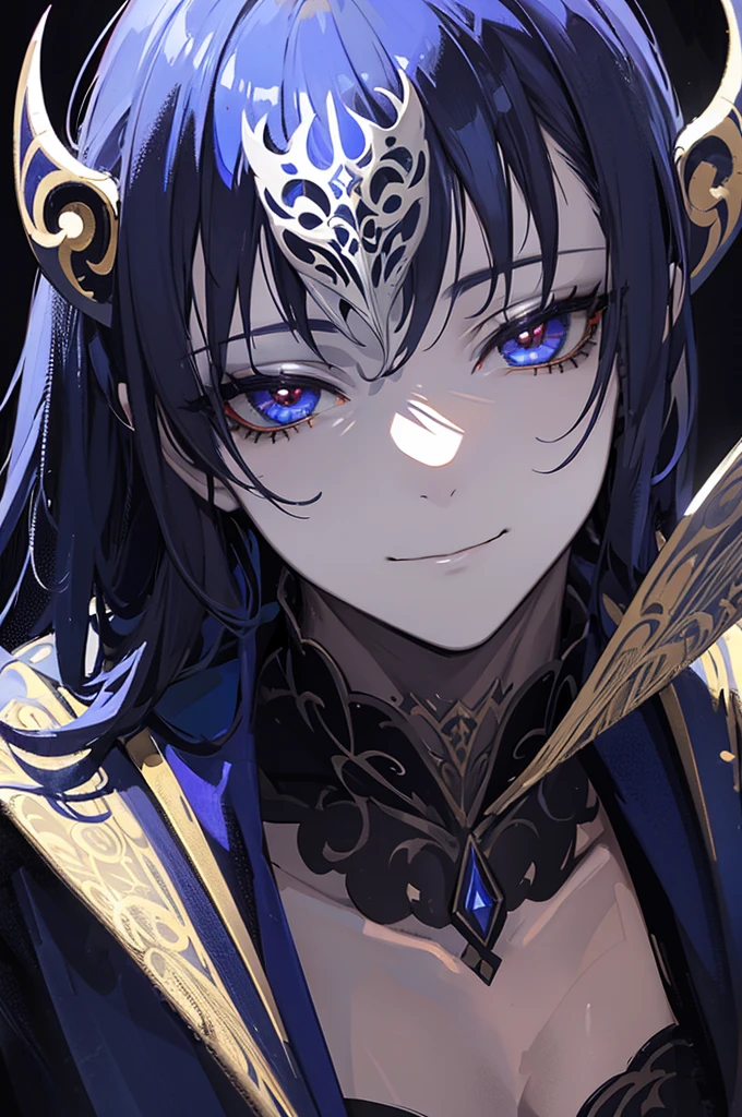 a male jester wearing a blank white mask that is smiling and covering his face, detailed masquerade costume, highly detailed face and mask, dramatic lighting, dark background, mysterious atmosphere, intricate costume design, hyperrealistic, cinematic lighting, chiaroscuro, digital painting, photorealistic, 8k, best quality, masterpiece