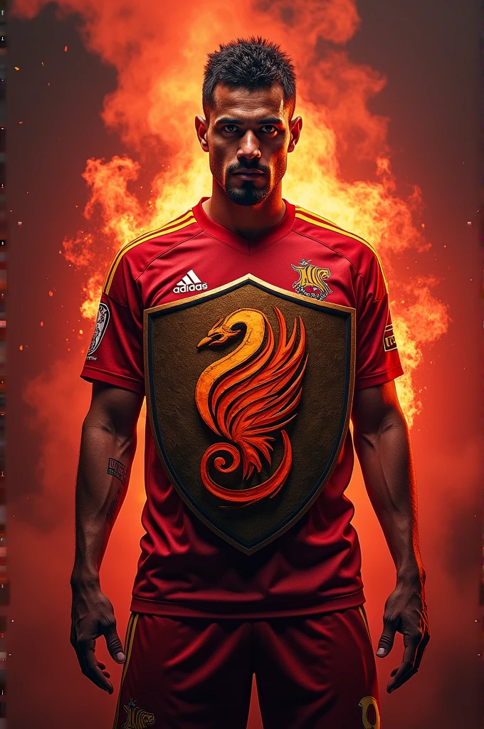 Flamengo shield with Danilo