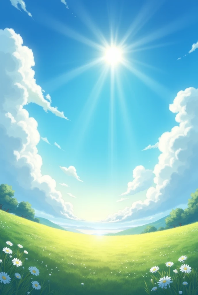 Highest quality, High resolution, Clear image

Large clouds
Summer sky
Sun
Sunbeams