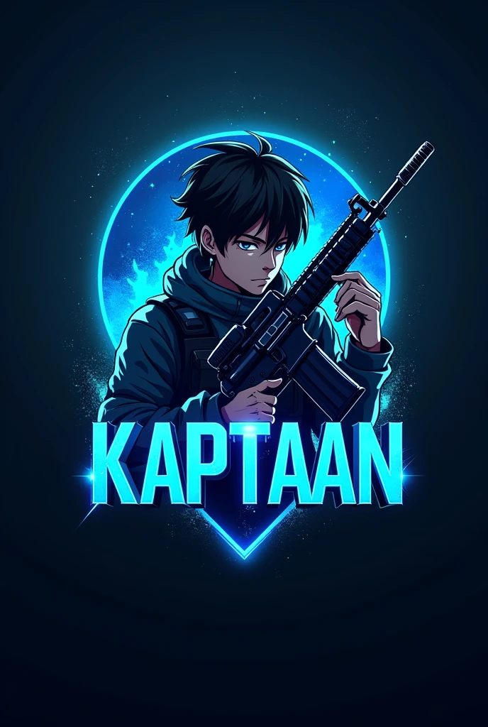 PROMPT
This is a gaming logo that features the name "KAPTAAN" in a futuristic font and a neon bluecolor. and jin Anime avtar, The logo also has a stylized controller icon and a m416 in the background. The logo is designed to be attractive and eye-catching, and to appeal to gaming enthusiasts and YouTube viewers. I hope you like it.
EDITING