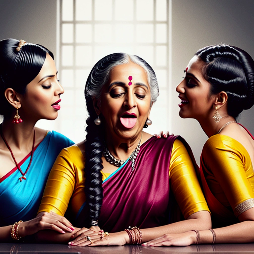 Ultra detailing image prompt,Generate by using all the ladies features,figures and detailes,exactly and stictly as per the image prompt,Long tongue:1.0,