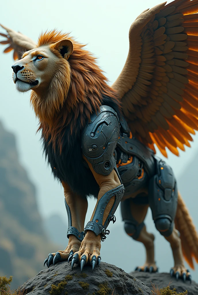 Synthetic Biology、lion＋eagle、