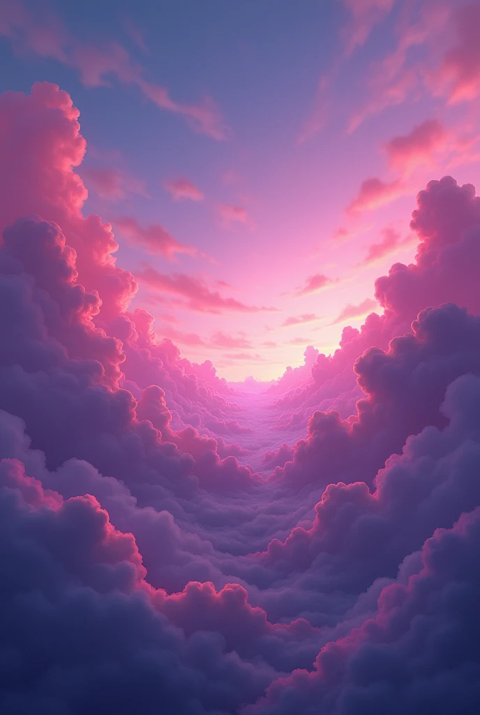 null、Purple-red clouds