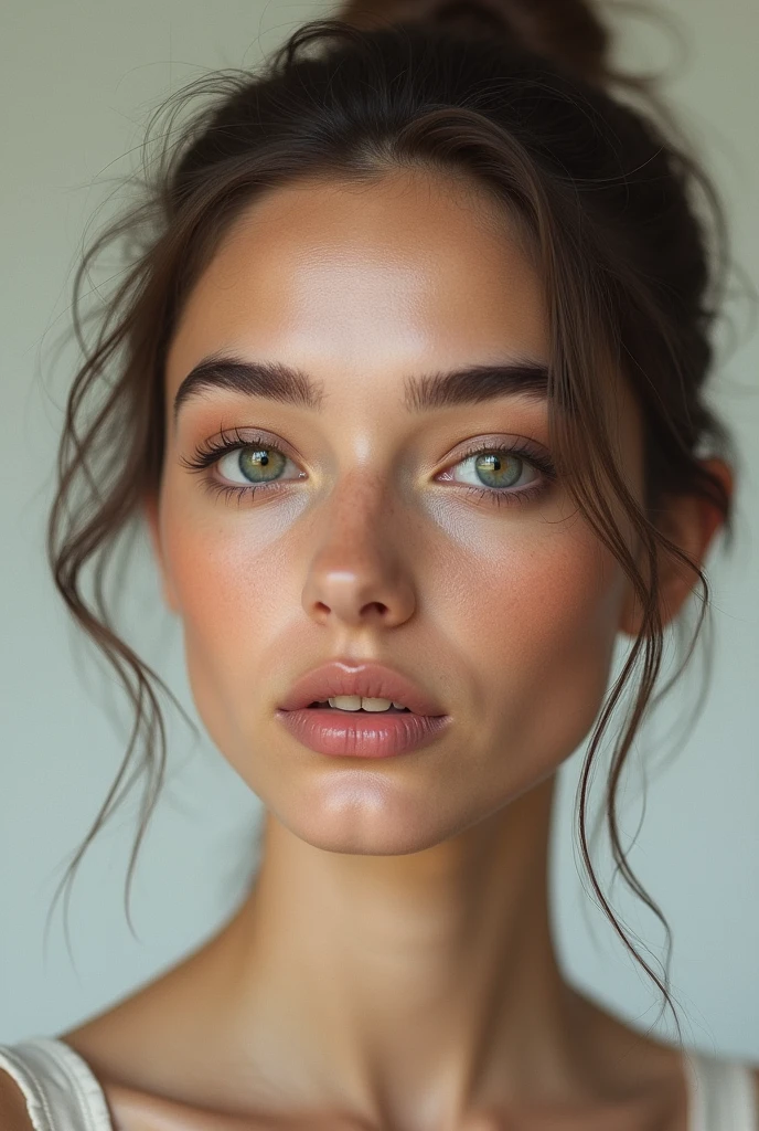 A face blended with Lisa's face, Leah Halton, Madison Beer and Tatiana Kaer, and not so much the marked jawline