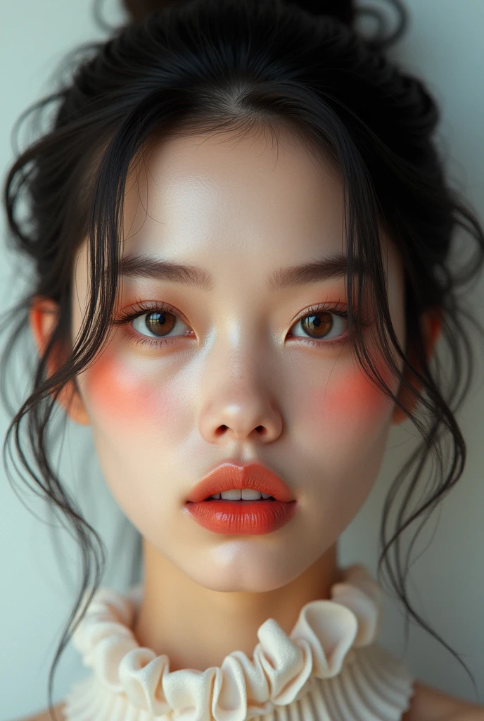 A face blended with the face of Lisa Manoban and Madison Beer, but not so much the defined jawline ready for Victoria's Secret