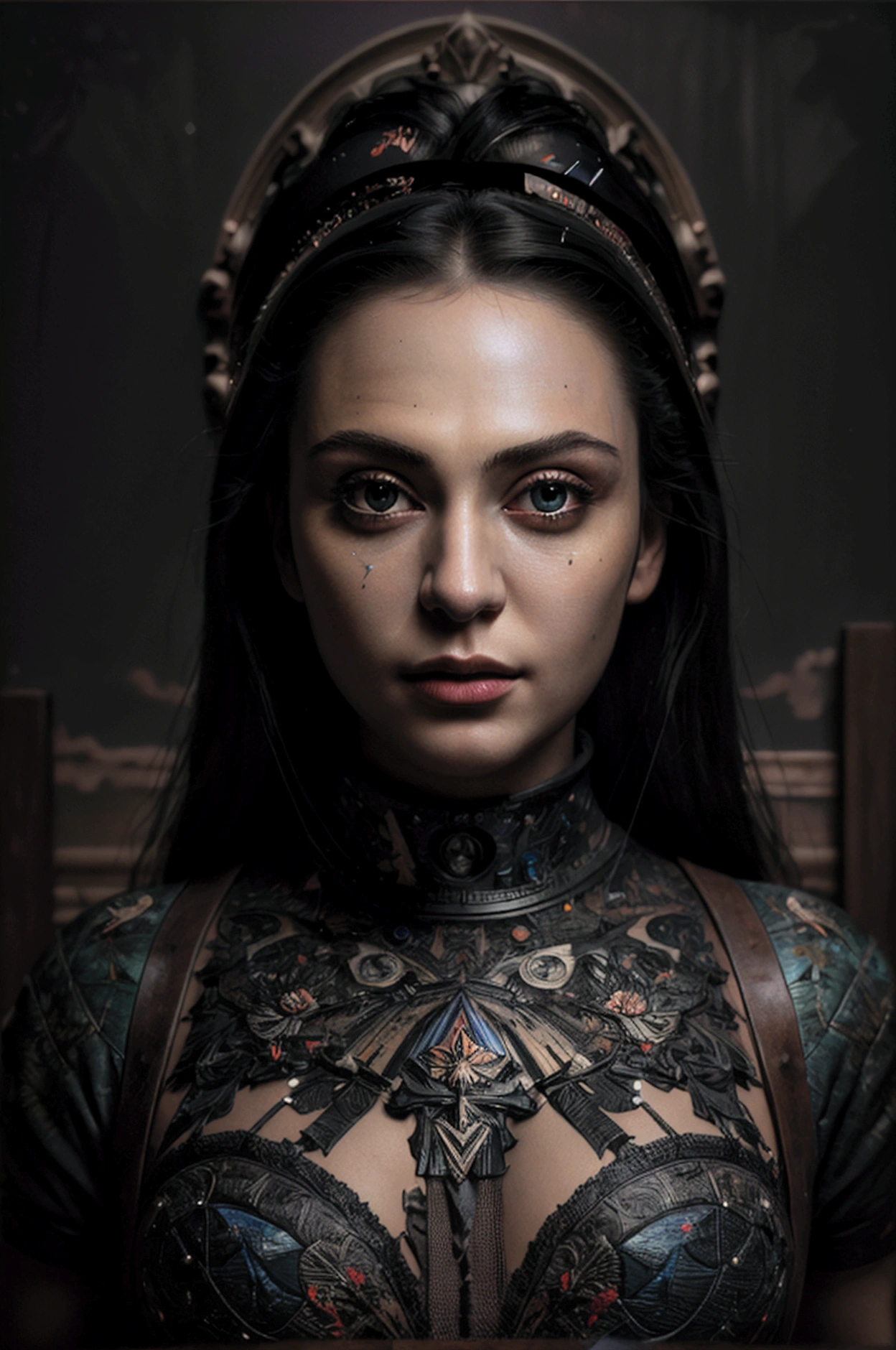 Ridiculous resolution, high resolution, (Masterpiece artwork: 1.4), Ultra Detail, 8k, dark lighting, Black room, Ultra realistic details without letters, Numbers, Palavras, Brand marks or logos on components, server