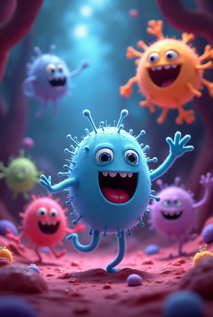 Create animated images for 8 year olds about monocytes