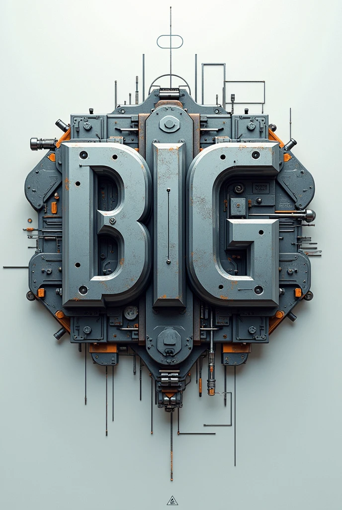 an art cover with technical lettering