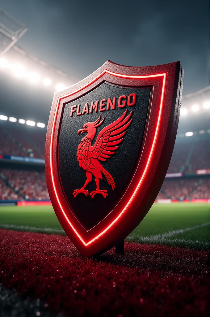 Flamengo's shield at the Maracanã