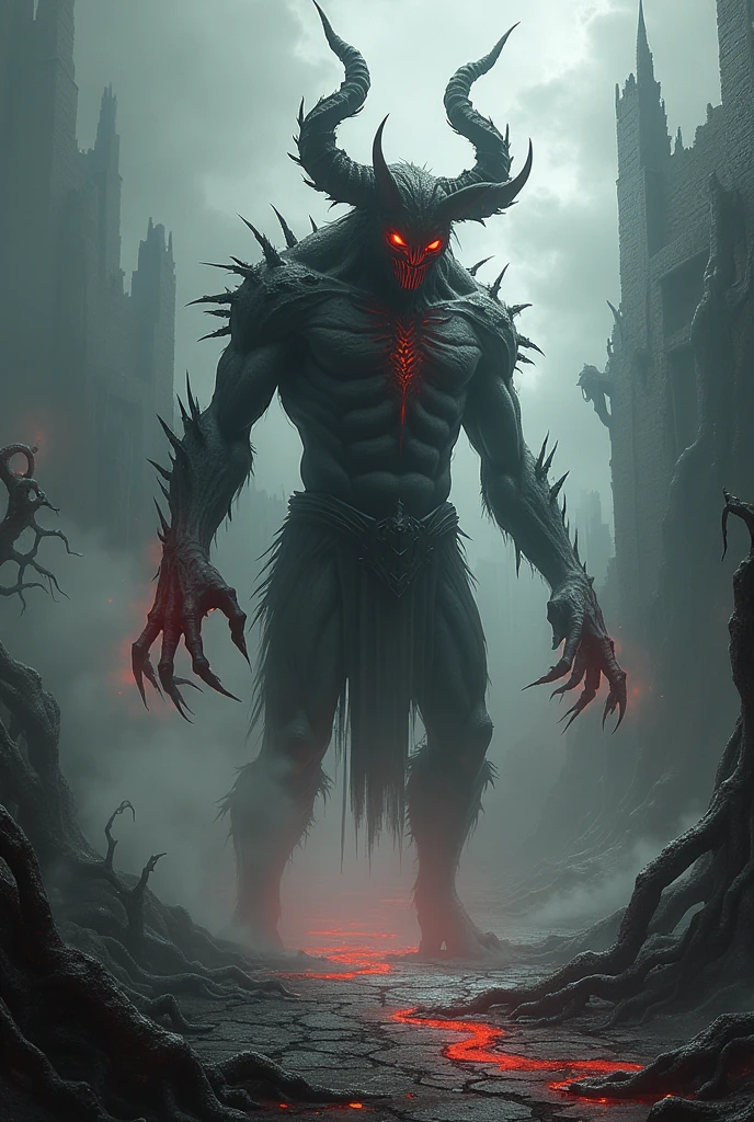 Dark fantasy type picture woth a demon