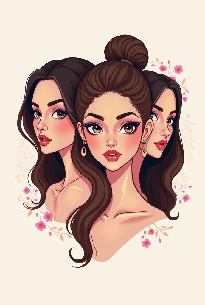 Logo for an Instagram page about 4 sexy girls