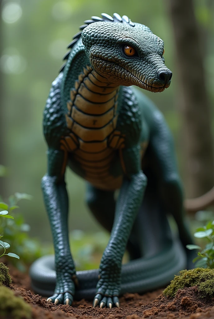 「jackalフスネーク」
jackal(a mammal similar to a wolf)and the viper Cobra fused together。The face of a poisonous cobra、体はjackal。jackalの俊敏さと蛇のしなやかさを持ち、moves both on the ground and underground。live-action。Real。