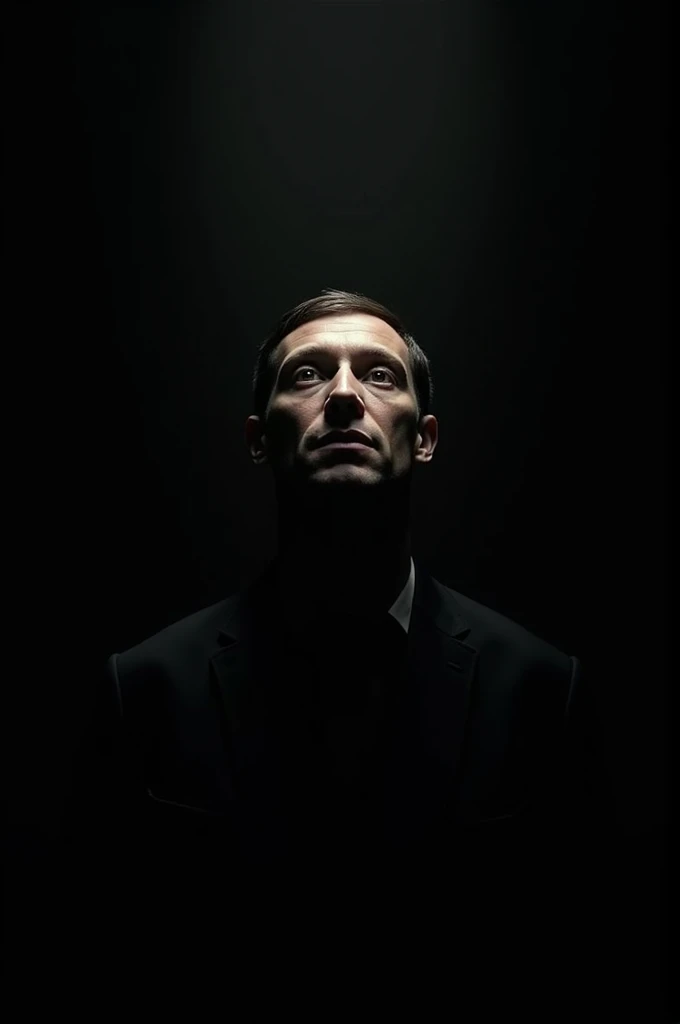 a brilliant person with a black background