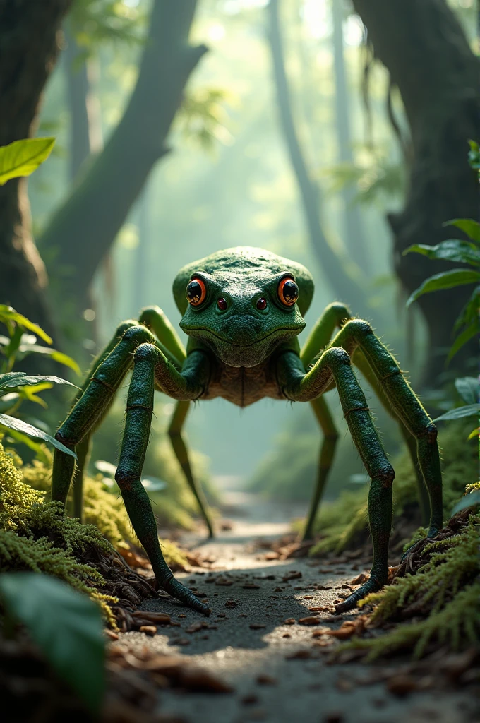 A spider with frog legs