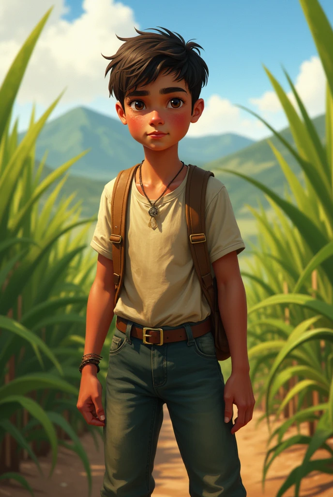 
Brazilian character from the countryside, Youngh ,simple who is starting in sugarcane cutting work