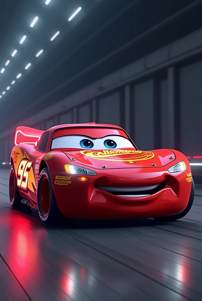 Tuned-up Lightning McQueen