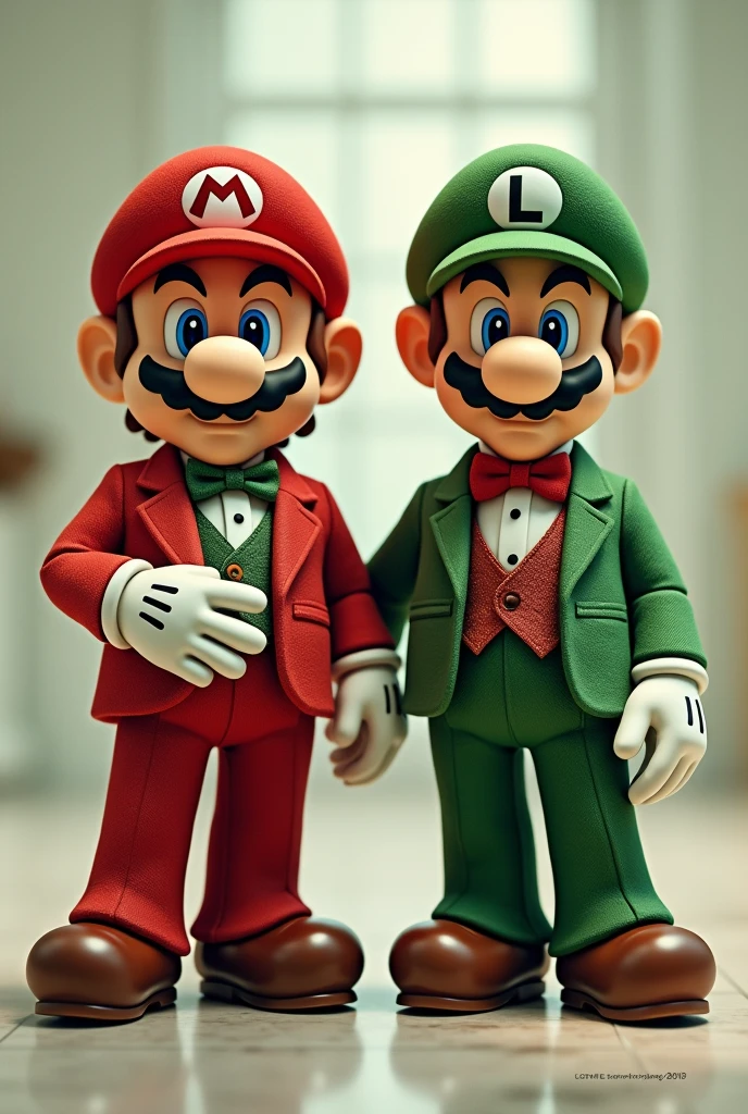 Mario bros wearing a parfum and the tittle is "Perfu.Mario"