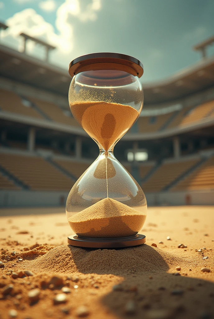 As Juan focuses on making the most of every moment, The hourglass fills with sand, But when he gets carried away by routine and monotony, The arena empties. Juan realizes that he has been living life the wrong way and has been wasting time on things that don't bring him happiness.