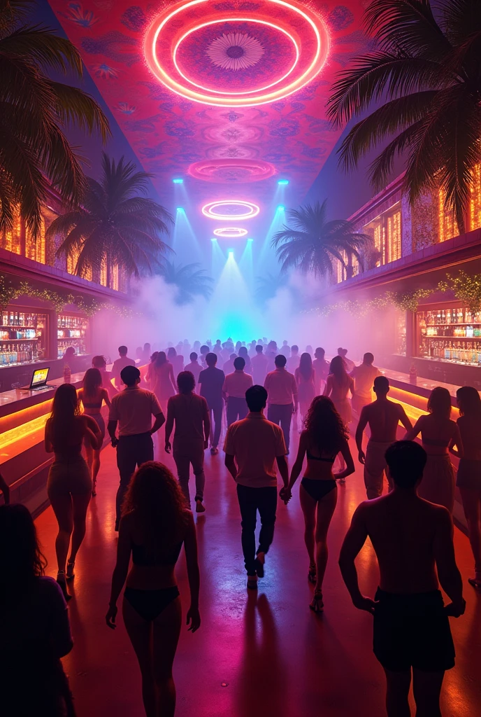 a nightclub in Brazil at night