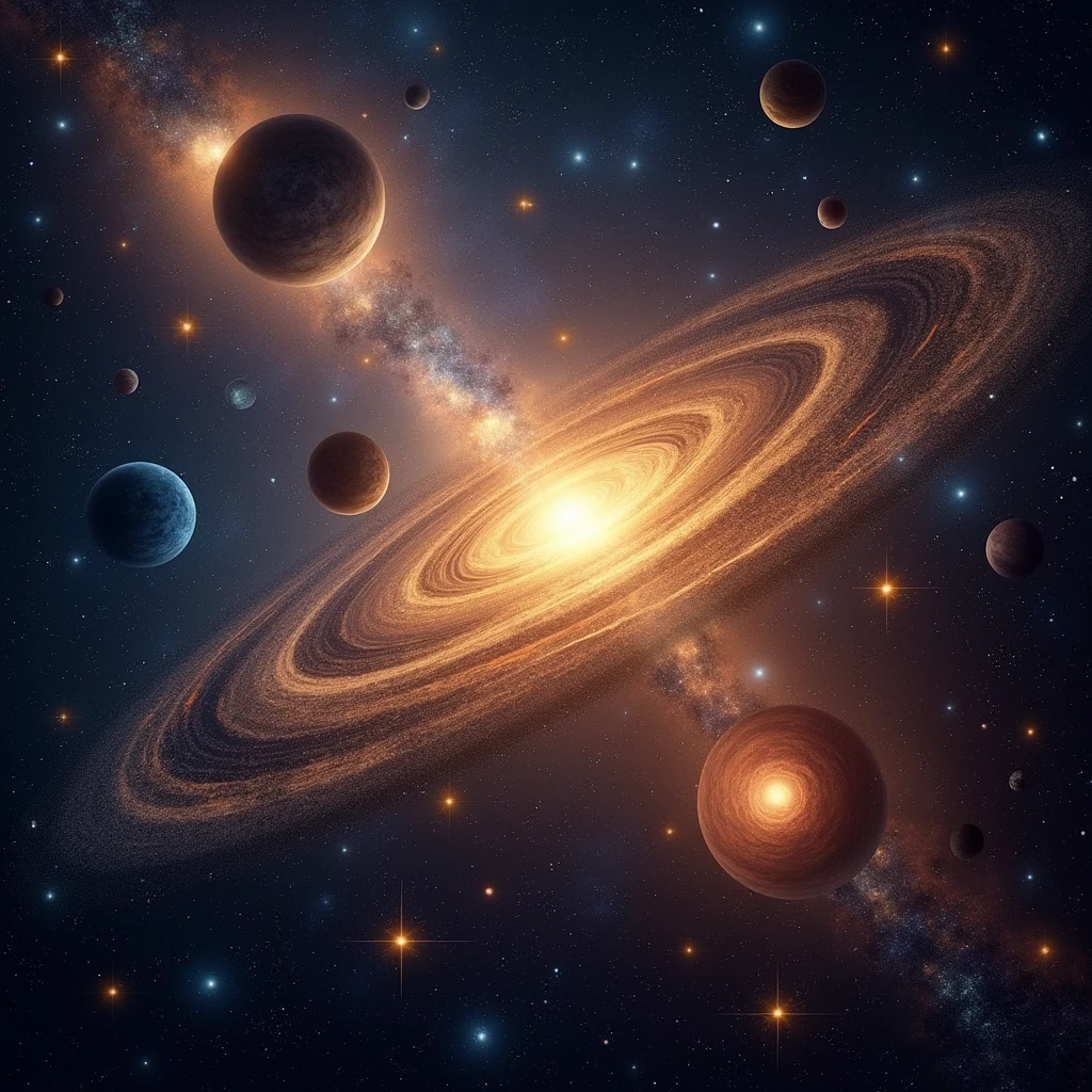 universe，solar system，Mysterious
