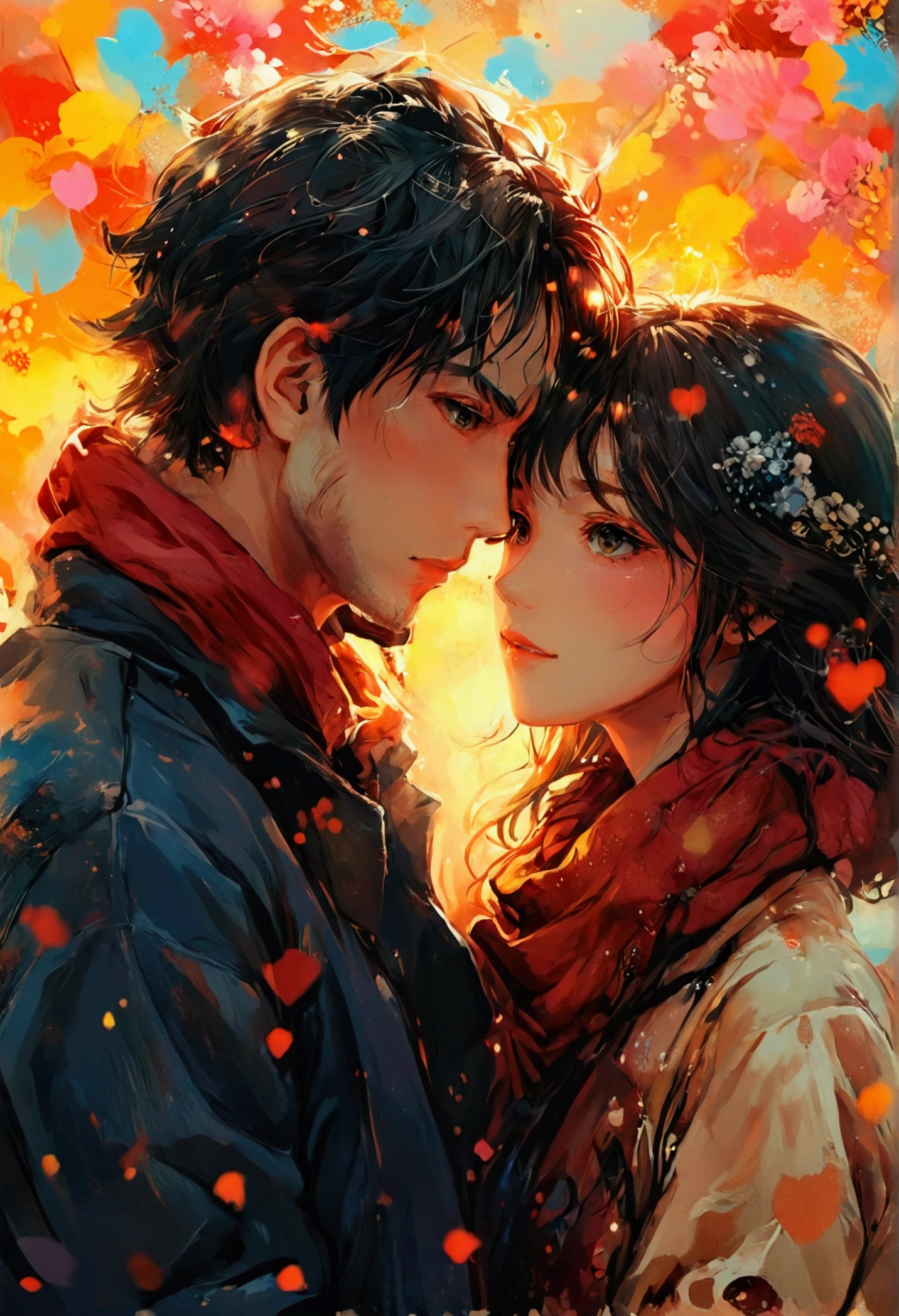 A COUPLE OF LOVERS,manga style art,manga style art,manga style art,manga style