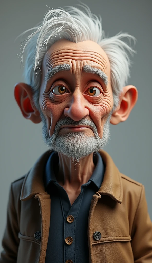 old man white 3D