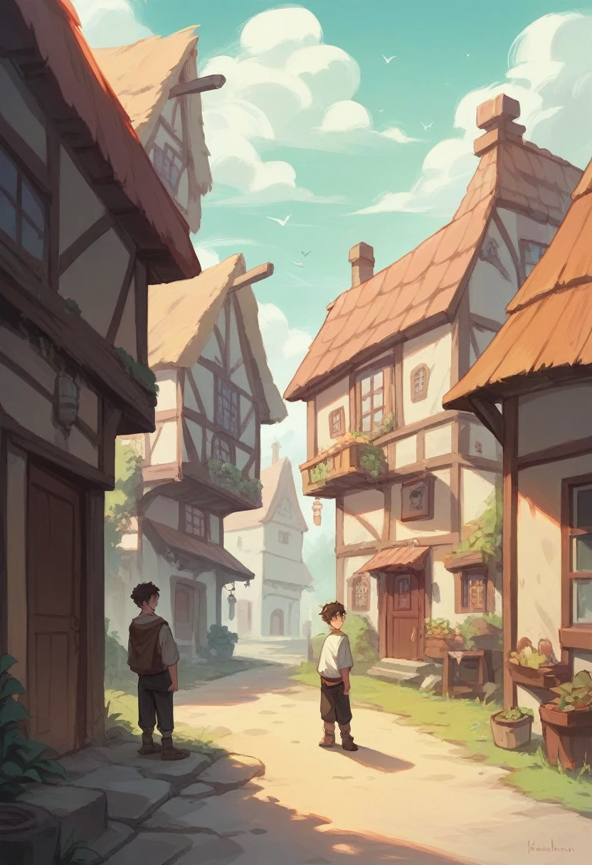 The brave boy from the small village