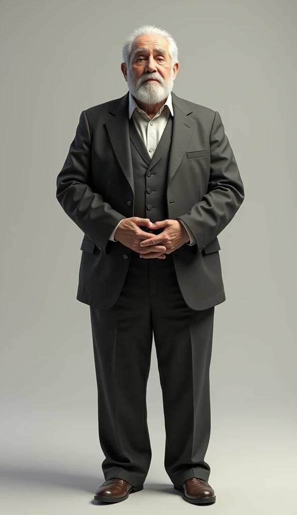 old white man full body 3D