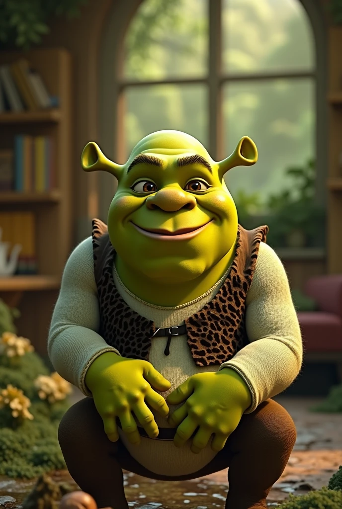 Shrek mewing