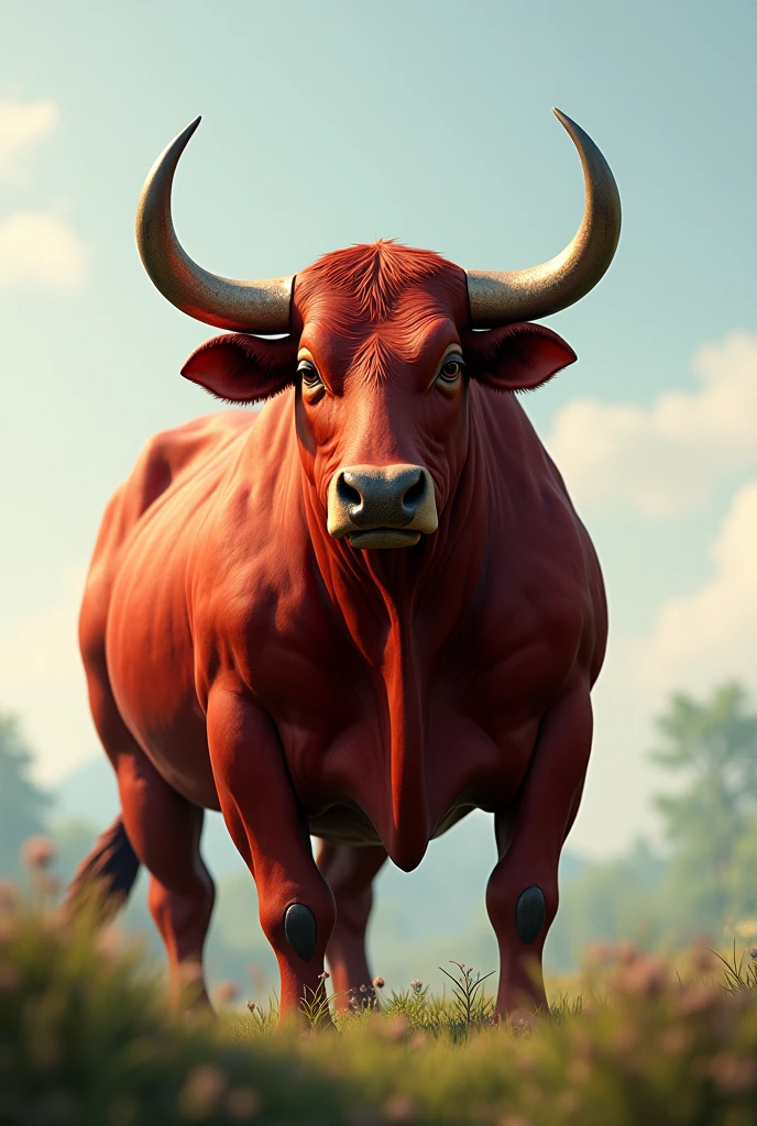 Red Brahman bull for wallpaper