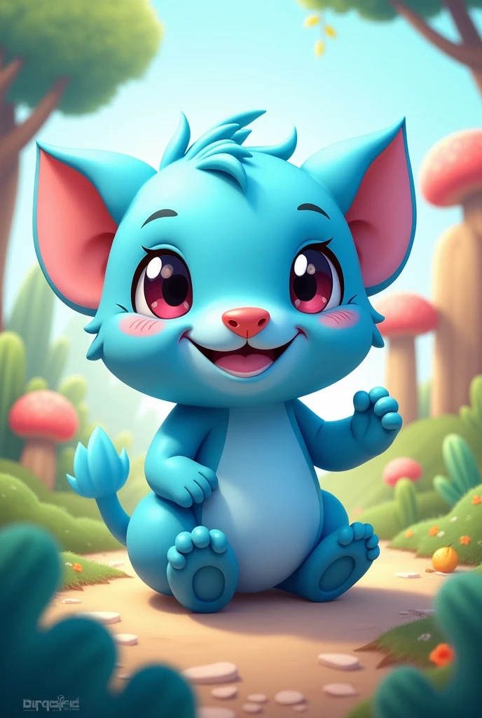 A little cartoon-like blue

