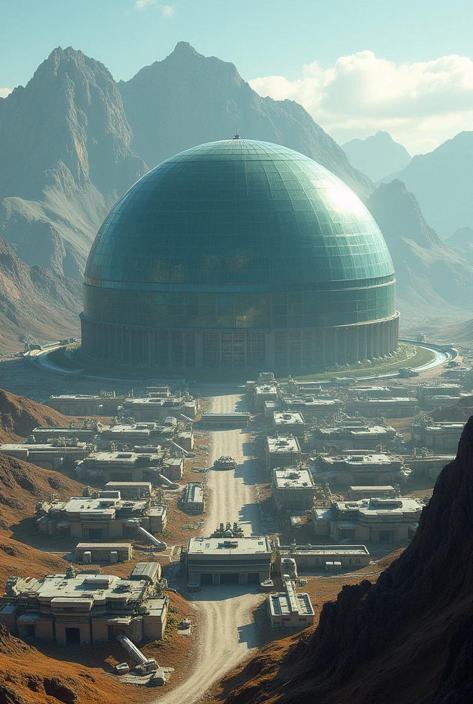Make a super large glass dome and have military bases around it. 