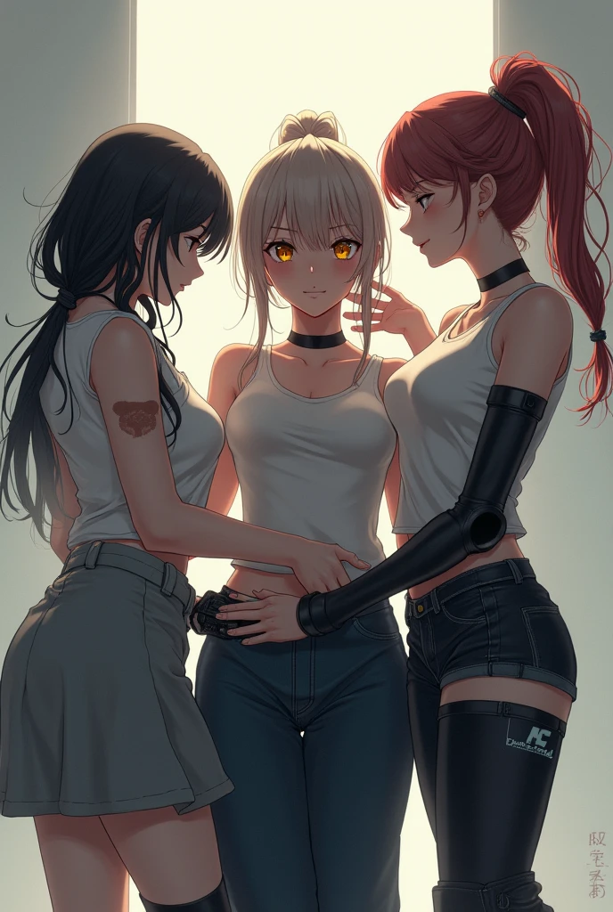 A quad anime amputee women