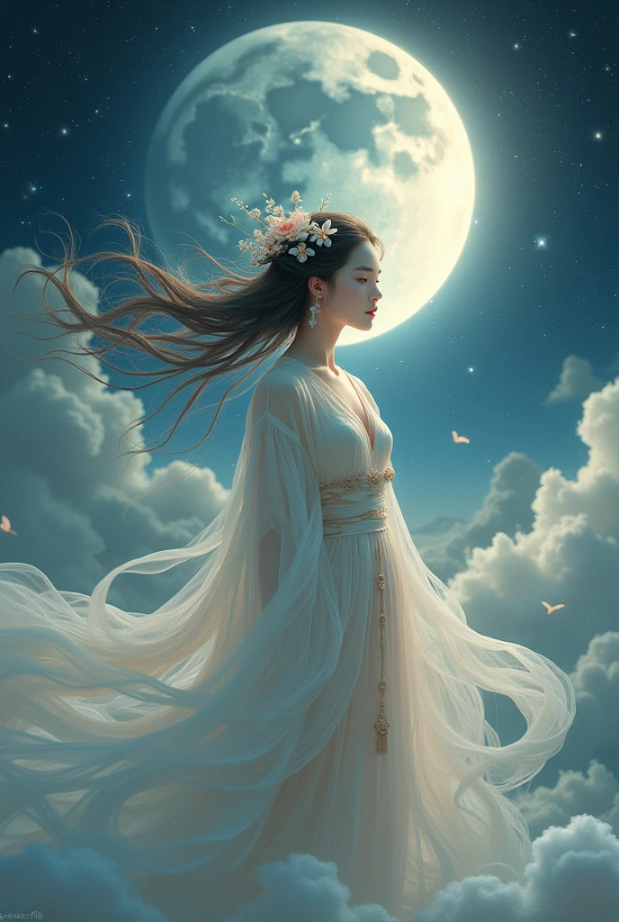 Japanese mythology moon goddess  