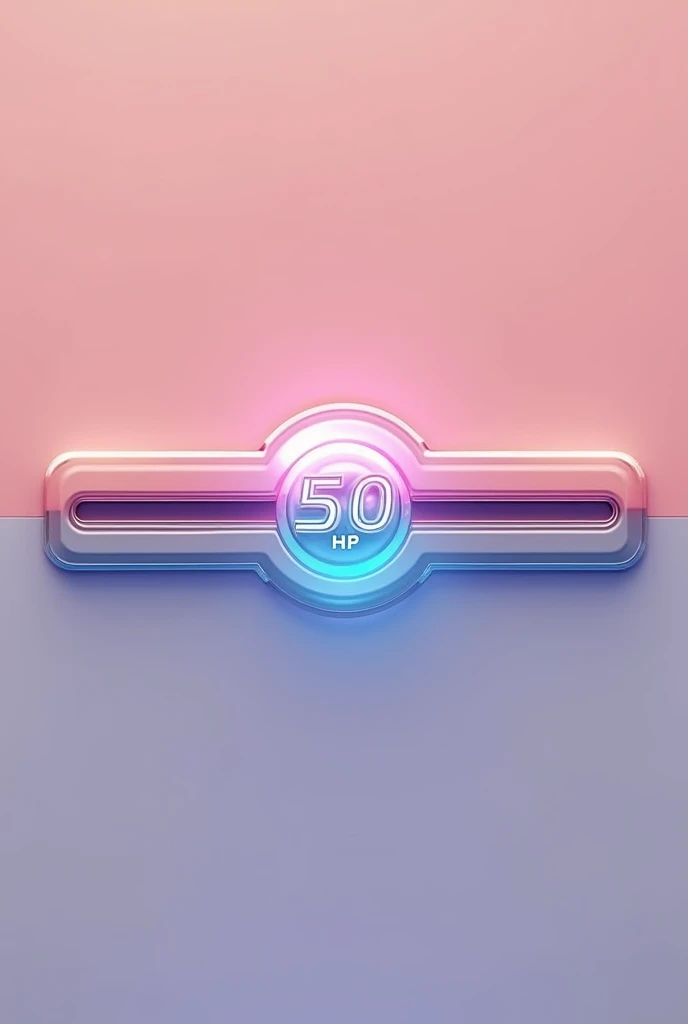 It has a Pokemon-style health bar with two lines on the sides connecting to the center, but inside the center it says 50 HP.