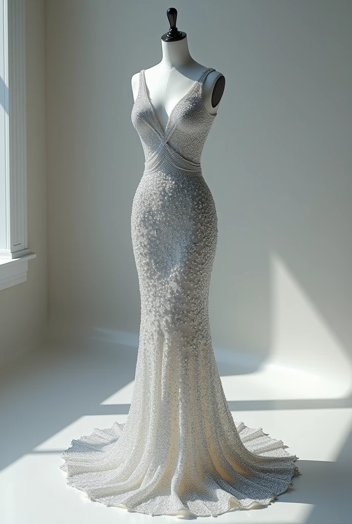 A diamond dress on a mannequin