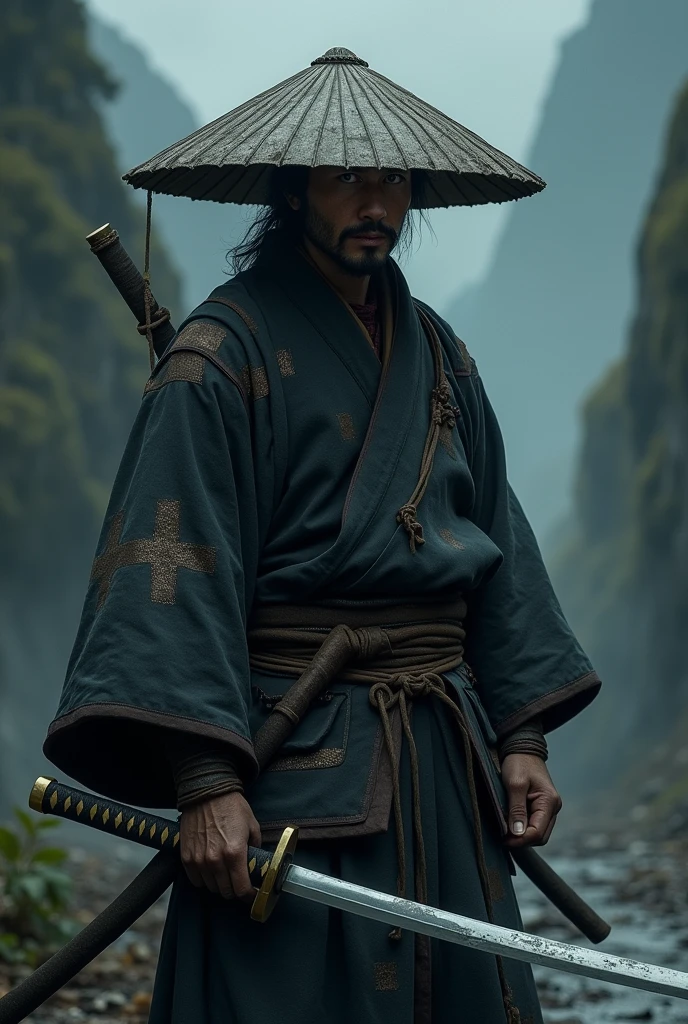 Make a monocular samurai