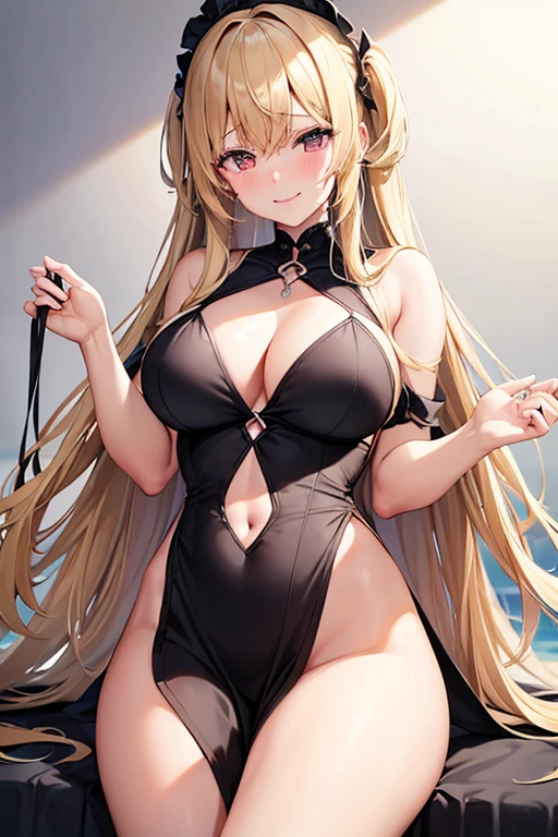 smile, masterpiece, Long hair woven down, Large Breasts, Blonde, Are crying, Cry with your eyes open, Apocalypse,