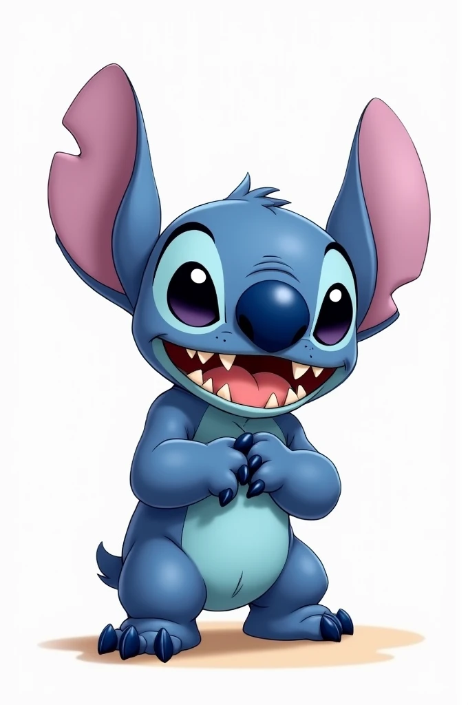 A drawing of Stitch without a background