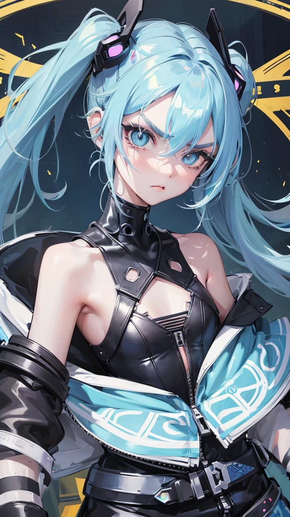 最high quality、Best image quality、masterpiece、With a girl((cute、20-year-old、Best Bust、Medium Bust、Bust 85,Beautiful Blue Eyes、Spread your chest wide,Short silver hair、Slender、The best valley、、Blue Bikini、,Show the whole body、Black perforated gloves,Blue Mesh,Tired face、Leaning forward greatly、Blue Sports Sunglasses、Blue Intercom,Sweating profusely、)）high quality、Beautiful art、background((White wall、graffiti、paint、Spray can)),Tabletop、Exquisite design、Visual Arts、Depth of written boundary、Best lighting、Highest detail、8ｋ