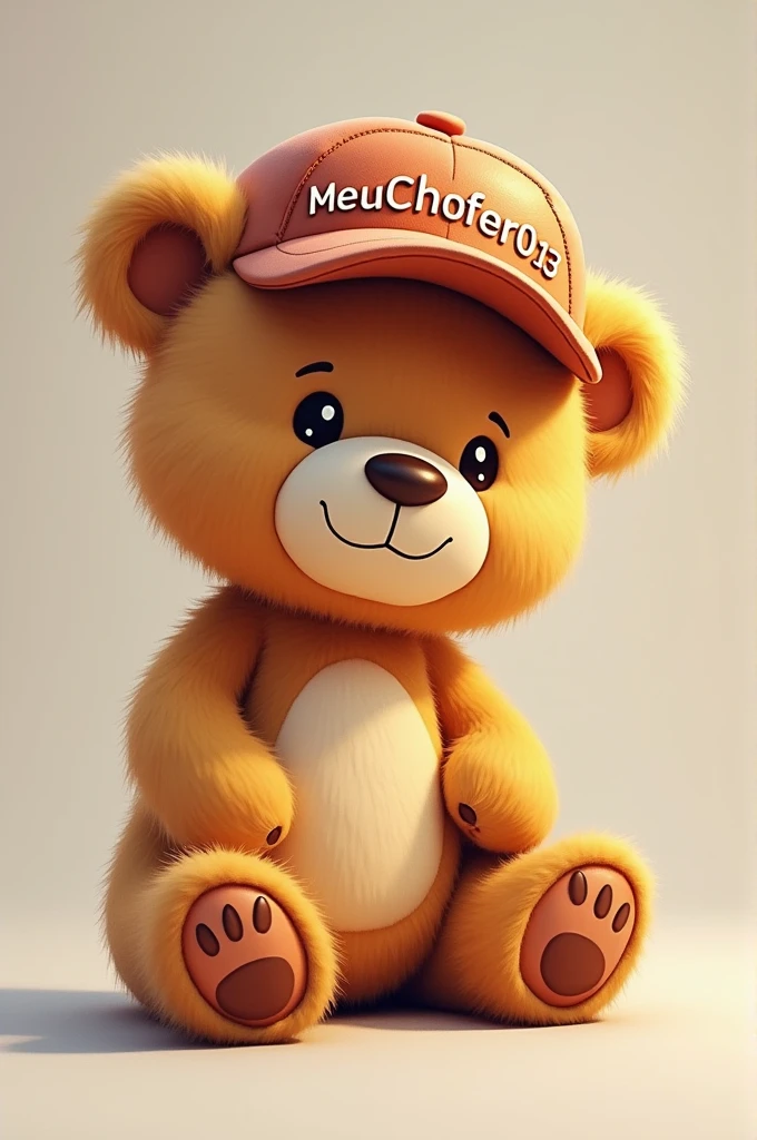 Create a teddy bear with a driver's cap named MeuChofer013