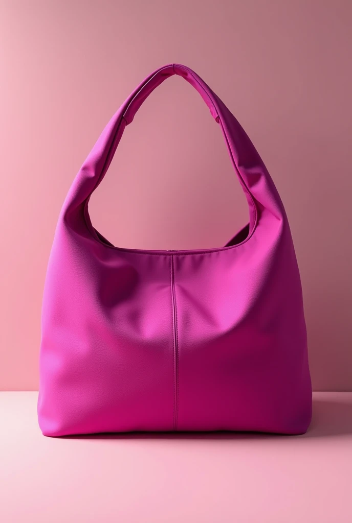 Generate an image of a fuchsia fabric bag