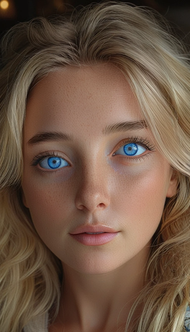 a magnificent 18k dora model, ((blue eyes, highly detailed face and eyes)), photorealistic, 8k, best quality, masterpiece, intricate details, hyper realistic, cinematic lighting, vibrant colors, digital art, fantasy, elegant, ethereal, beautiful, alluring, mystical