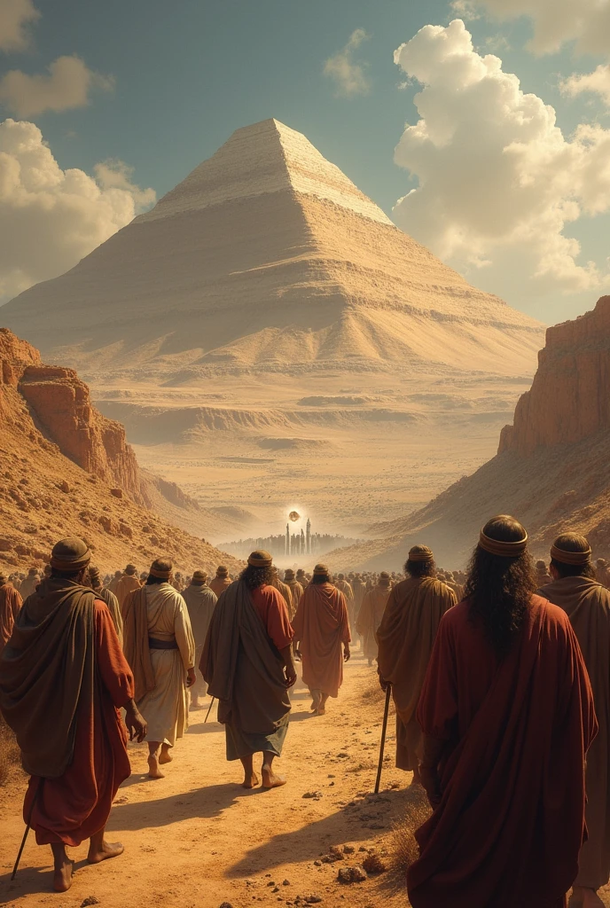 Upon arriving in Canaan, the Hebrews encountered other populations, which generated conflicts and the need to adapt. During their stay in Egypt, and subsequently upon their return to the “Promised Land”, the Hebrews began to consolidate their identity and unity under the guidance of Moses. It was on Mount Sinai where Moses received the Decalogue from Yahweh, establishing the religious and moral foundations of the Hebrew people.